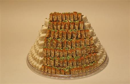 باقلوا، لوز بادام - ظرف طلقی